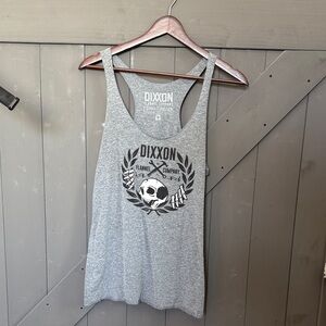 DIXXON Heather Gray Racerback Tank